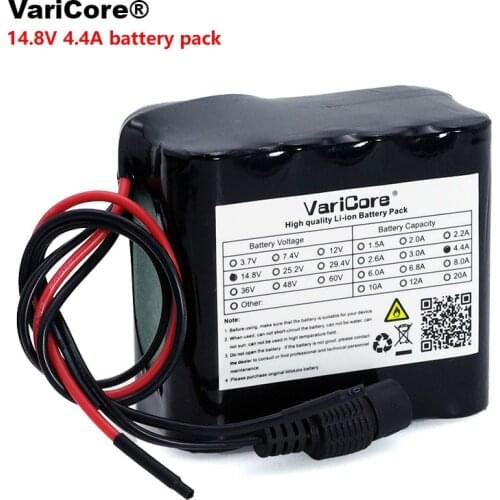 VariCore 14.8V 4400mAh 18650 li-iom battery pack night fishing lamp heater miners lamp amplifier battery with BMS 16.8V
