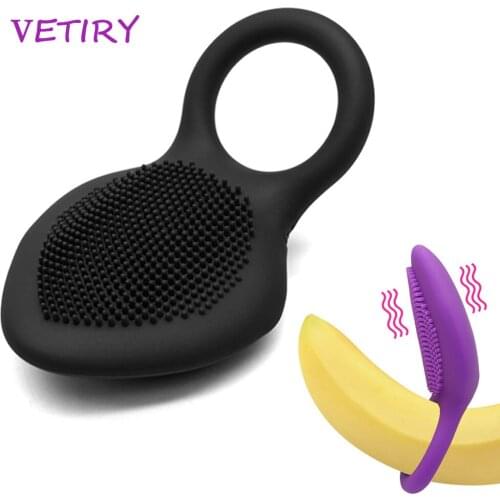 VETIRY Vibrator Penis Ring Couple Shock Vibration Cock Ring Flirting Male Massage Delay Ejaculation Sex Toys for Men 10 Speed