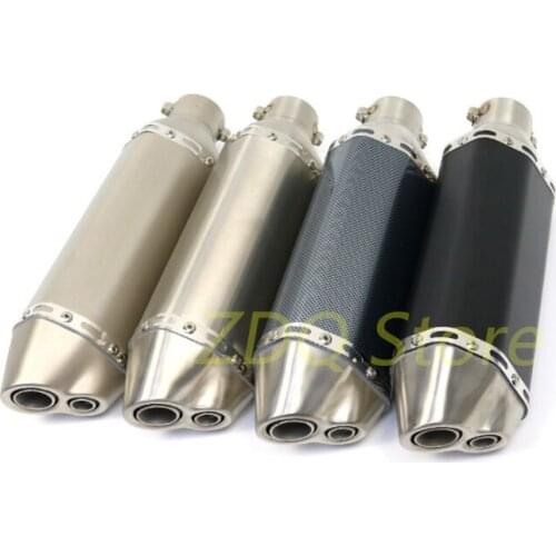 Motorcycle Sticker Exhaust Muffler Escapamento Moto Universel 35-51mm For NMAX155 MT09 CB400 ER6N GY6 ATV Dirt Bike Scooter