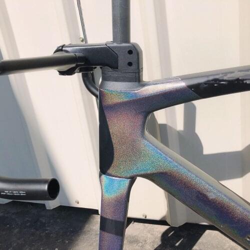 High quality carbon frame road bike multiple coated options thru axle carbon Frame+Wheels 100*12 142*12mm 700c Frameset