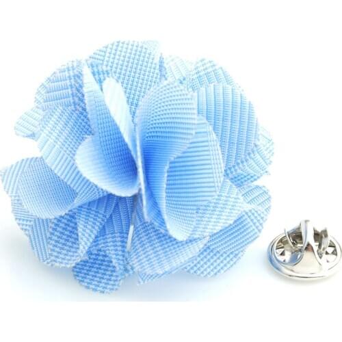 YHLF-057 Fashion Handmade Lapel Flower Camellia Boutonniere Pin for Suit,Fabric Flower Pins