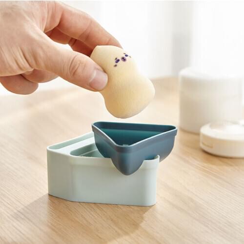 1Pc Powder Puff Drying Holder Carrying Egg Stand Beauty Pad Makeup Sponge Display Rack Cosmetic Sponge Box Drying Stand Holder