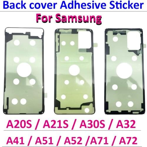 2PCS, Original Back Glass cover Adhesive Sticker Stickers glueTap For Samsung A20S A21S A30S A41 A51 A71 A32 A52 A72 water proof