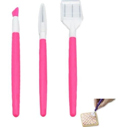 3 Pieces/Sets Sugar Cookie Decorating Supplies Cookies Decorating Tools Cookie Scriber/Scraper Sugar Stir Needle for Biscuit