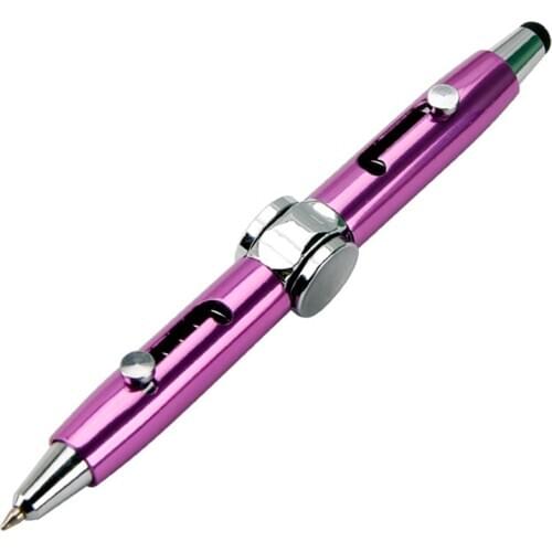 3 in 1 Multi-Functional Hand Gyroscope Stylus Pen Capacitive Pen Stress Relief Metal Ballpoint Pens DU55