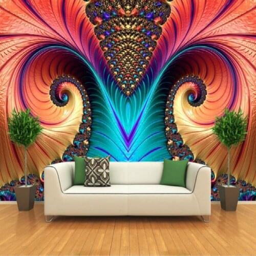 Art Abstract Pattern Color Carving Large Mural 3D Wallpaper 3D Wall Paper Bedroom Living Room TV Backdrop Painting 3D Wallpaper