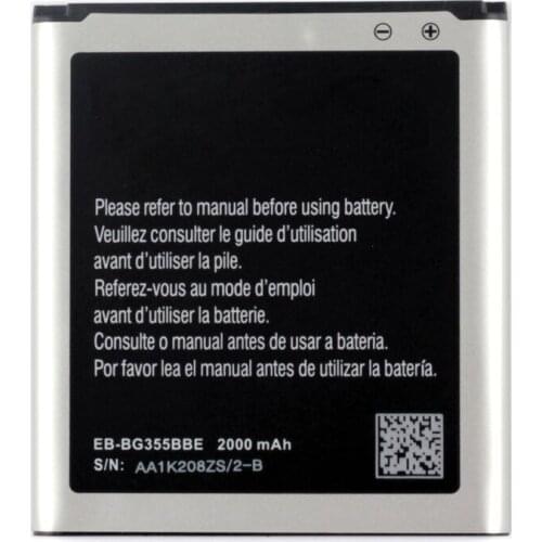 Original EB-BG355BBE Battery For Samsung GALAXY Core 2 G355H G3559 G3558 G3556D SM-G3556D G355 NFC 2000mAh