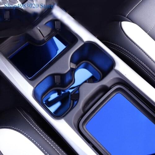 Car Styling 3 Pc Brand New Stainless Steel Inner Water Cup Holder Pad Cover Trim Sticker For Honda CRV 2017 Auto Accessories