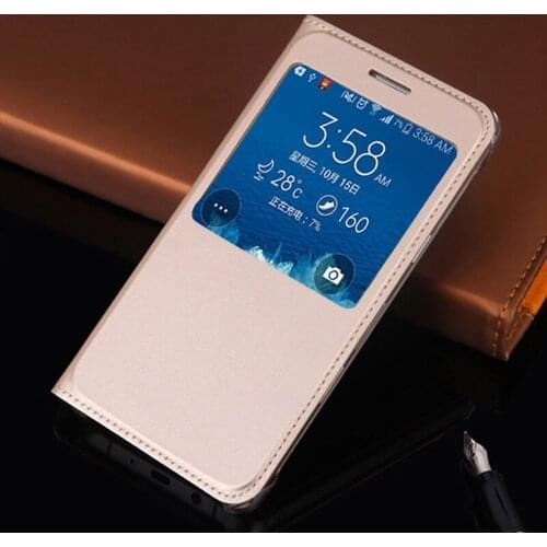 Filp Cover Phone Case for Samsung Galaxy J7 Pro Glaxay Galaxi J7pro J 7 2017 7J J730F 5.5 Inch Transparent View Window