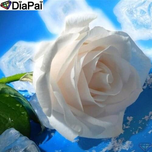 DiaPai DIY 5D Diamond Painting "Rose flower" Full Diamond Embroidery Sale Picture Of Rhinestones For Festival Gifts A25263