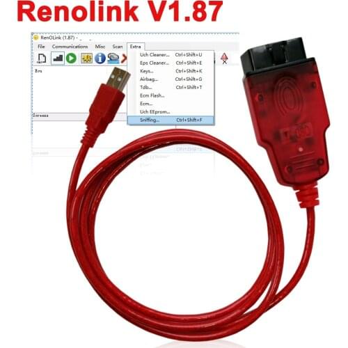 Renolink V1.87 ECU Programmer for Renault Renolink Key Coding UCH Matching Dashboard Coding ECU Resetting Functions