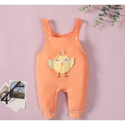 TELOTUNY Toddler Baby Girl Boy Cartoon Animal Overalls Suspender Trousers Jumpsuit Cotton 2021 Casual Baby Body Onesie 3-18M