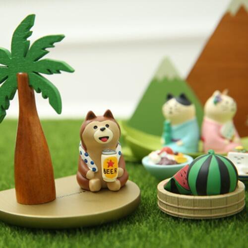 ZOCDOU 1 Piece Summer Fresh Little Animals Model Small Statue Little Figurine Crafts Figure Ornament PVC DIY Miniatures