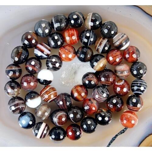 New Arriver 8mm Faceted Dream A-gate Round Loose Beads 15inches