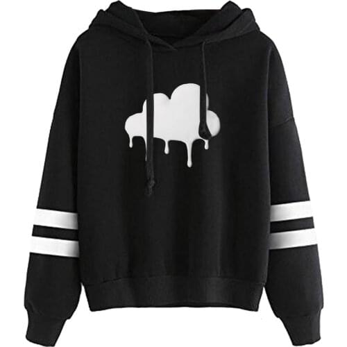 New Fashion Dixie DAmelio CLOUDED Hoodies Sweatshirts Men Women Pullovers Autumn Boys Girls Long Sleeve Casual Black Streetwear