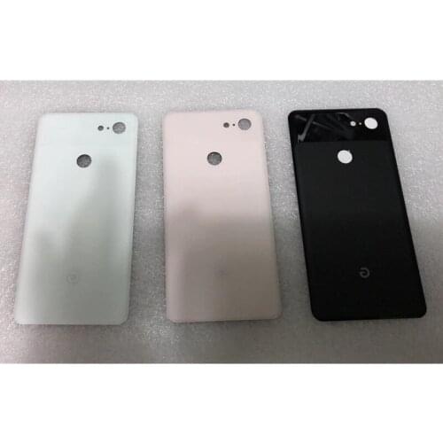 Original Back Glass For Google Pixel 3 XL 3XL Battery Door Cover Housing Case For XL3 With Camera Lens and Adhesive