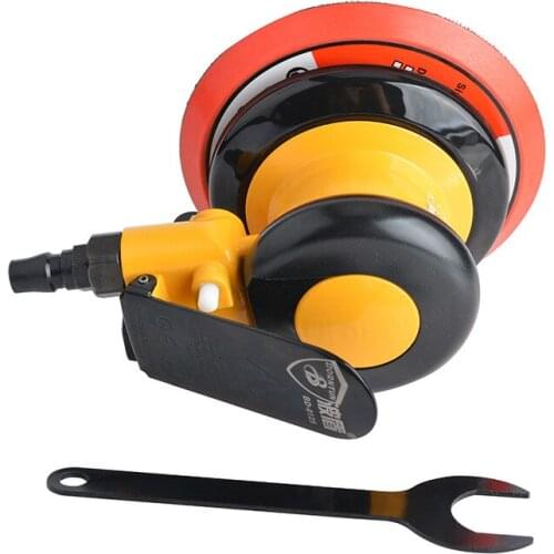 5 Inch Disc Type Pneumatic Polishing Machine, 125MM Diameter Self Adhesive Air Sander, 11000RPM Sandpaper Machine, 90PSI
