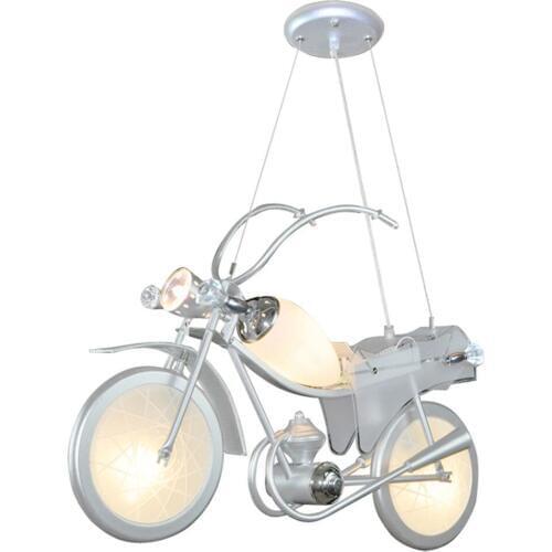 Modern motorcycle LED Kids Bedroom pendant Light Free Shipping Creative Novelty Childrens Study Room Pendant Light