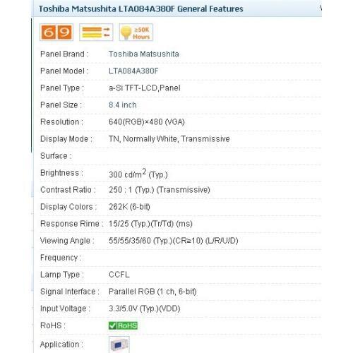 LTA084A380 8.4 INCH Industrial LCD,new& A+ in stock, tested before shipment