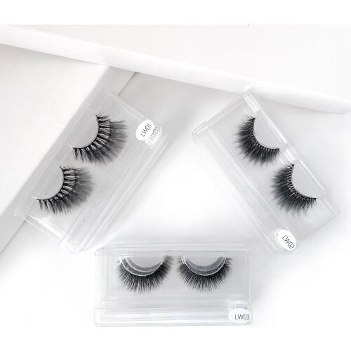 Wholesale 10/20/30/50/100 pairs dramatic bulk faux 3d mink lashes natural long false eyelash extension fluffy fake eyelashes