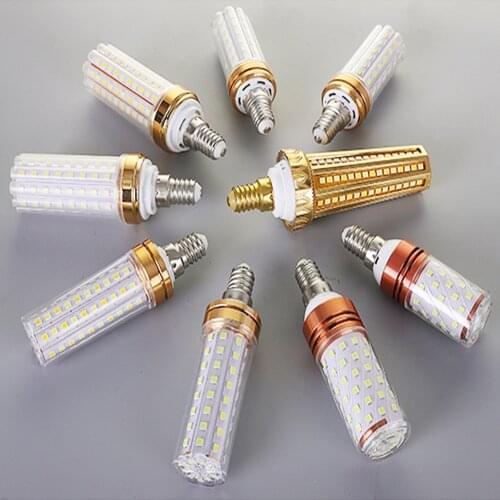 LED Bulbs E27 E14 8W 12W 16W SMD Corn Light Bulb 220V Chandelier LED Candle Lights Save Energy Warm/Cold white Three Color