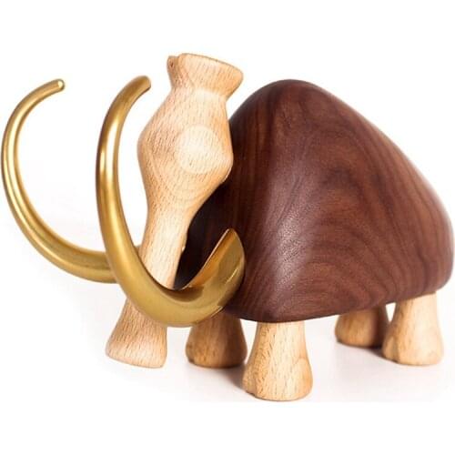Decorations Wooden Mammoth Home Furnishings Walnut Elephant Creative Decoration Office Decorations