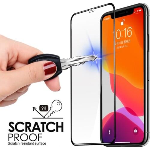 Screen Protection Tempered Glass For iPhone 11 12 Pro Max Full Coverage Glass For iPhone 12 Max 12 pro 11 pro 9H Hard Glass film