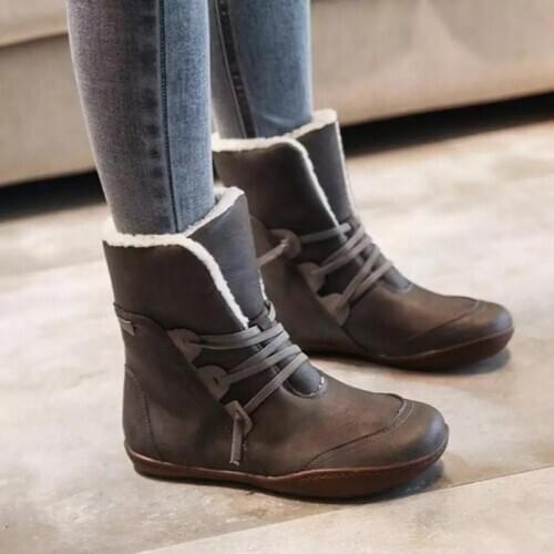 2020 New Women Boots Winter Plush Ankle Waterproof Warm Snow Boots Platform Keep with Thicken Fur Heels Botas Mujer Femme