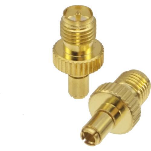 10pcs Adapter TS9 male Plug to RP-SMA female Plug connector straight gold plating