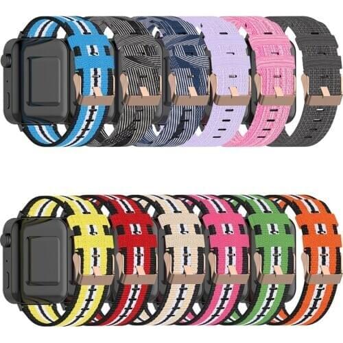 18mm Denim Canvas Nylon Replacement Watchband Bracelet for Xiaomi Watch
