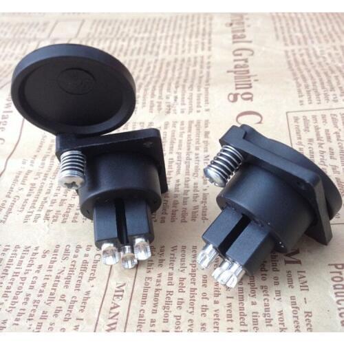 20pcs With Dust waterproof Cover 3 Pin Female XLR Connector Socket Audio Microphone OUTLET XLR plug Adapter