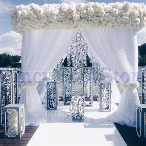 3M*3M*3M White wedding pavillion stage decoration,Including Drape and Stand