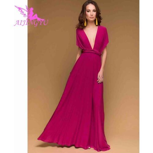 AIJINGYU Plus Size Evening Dress Party Sexy Gown 2021 Women Elegant Formal Special Occasion Dresses Fashion Gowns BN601
