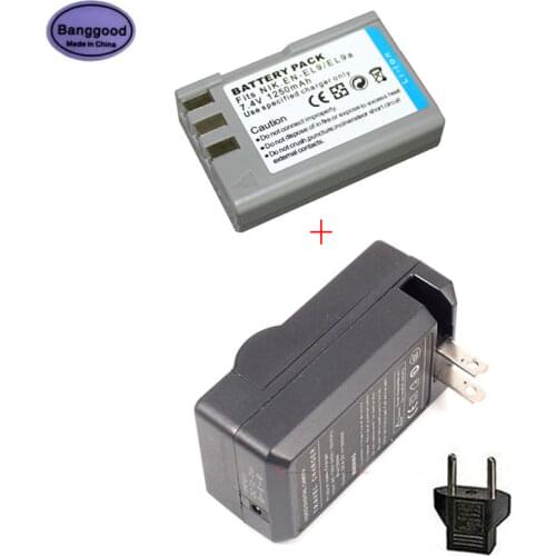 Banggood 7.4V 1250mAh EN-EL9 ENEL9 EN EL9 EN-EL9A EN EL9A Digital Camera Battery for Nikon D40 D60 D40X D5000 D3000 D3X PM106