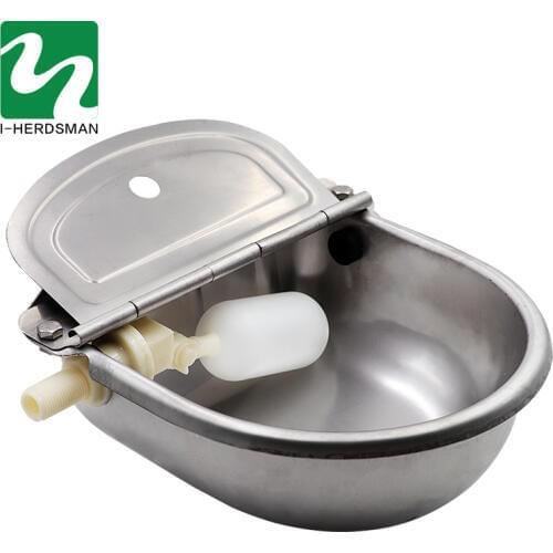 Automatic Cow Horse Sheep Dog Float Drinking Bowl Stainless Steel Water Outlet Waterer Drinking Bowl with cleaning hole