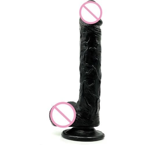 27*4.5CM Black Realistic Dildo Artificial Dick G-Spot Anal Dildos with Suction Cup Giant Penis Adult Sex Toys Women Sex Shop