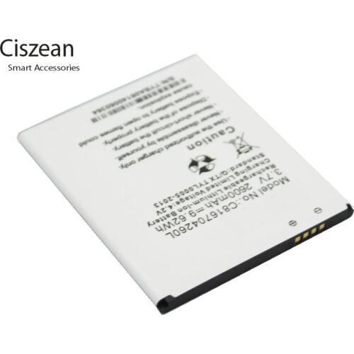 Ciszean 1x 3.7V 2600mAh Replacement Li-ion Battery C816704260L For BLU Dash 5.5 D470 D470A D470L D470U batteries