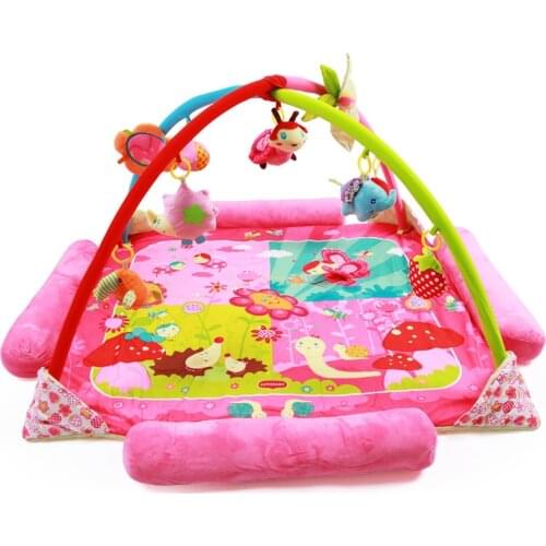 Baby Play Mat Large Size Newborn Twins Suitable Activity Gym With Music Box Ring Bell Crawler Pad Baby Floor Mat