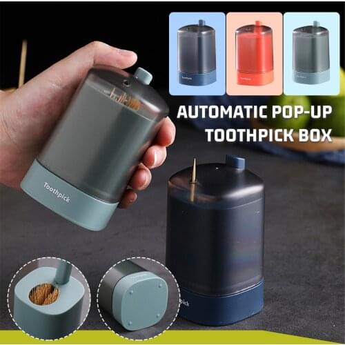 Home Creative Automatically поп Up Toothpick Box Home Living Room Dining Room Toothpick Storage Box For Toothpicks