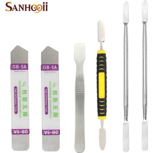 Gadgets 6in1 Hand Tools Metal Tools Kits Mobile Phone Repairing Pry Spudger Screen Opening Tools Gadgets ZM56