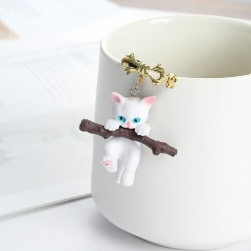 Cute Pendant Animal Corsage Brooches Custom Pink Cat Brooches For Coat Lapel Backpack Pendant Jewelry Birthday Gift For Children