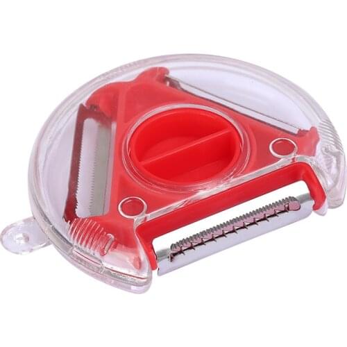 3 In 1 Magic Trio Peeler Set Slicer Stainless Steel Peeler Shredder Cutter Multi Peel Blade Grater Kitchen Accessories Non-Slip