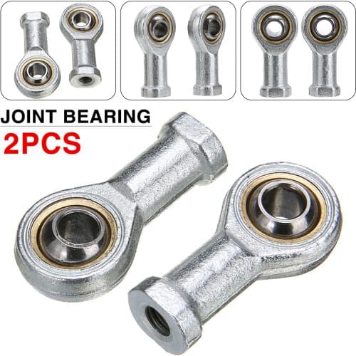 2pcs New 8mm Internal Female Metric Thread Rod End Ball SI8T/K Fisheye Joint Bearing Set M8x1.25mm