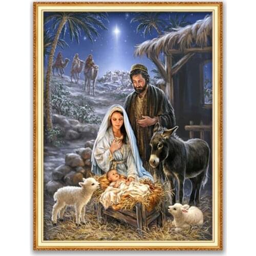 Region Orthodox Icon DIY Embroidery Cross Stitch 11CT Kits Craft Needlework Set Printed Canvas Cotton Thread Decoration Hot Sell