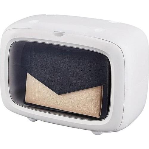 Plastic Storage Box Dustproof Visible Ladies Bag Organizer Household Stackable Bag Box The perfect partner for bags