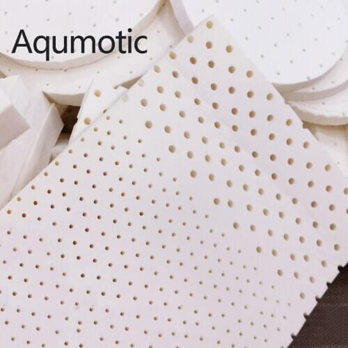 Aqumotic Natural Latex Cushion Low Pillow Office Chair Pad 40*40cm 1pc Breathable Thick Sofa Home Yoga Meditate Mat