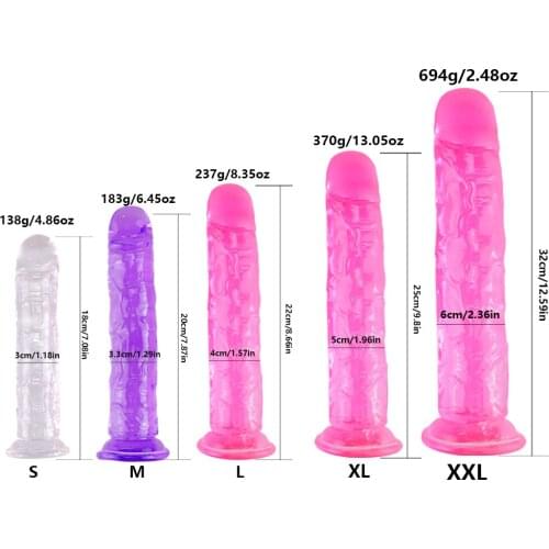 Realistic Dildo With Super Strong Suction Cup Erotic Jelly Dildo Sex Toys for Woman Artificial Penis G-spot Simulation