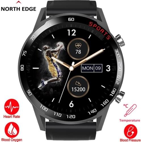 Smart Watch Men Fitness Tracker Blood Pressure Oxygen Body 24H Real-time Temperature Wristband Heart Rate Pedometer Sports Band