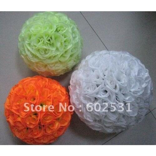 SPR 25cm plastic center artificial flowers ball,wedding flower,holiday decoration