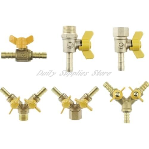 1PCS Y-type three-way valve of gas pipe pneumatic connection of one-off two-way switch of liquefied gas pipe